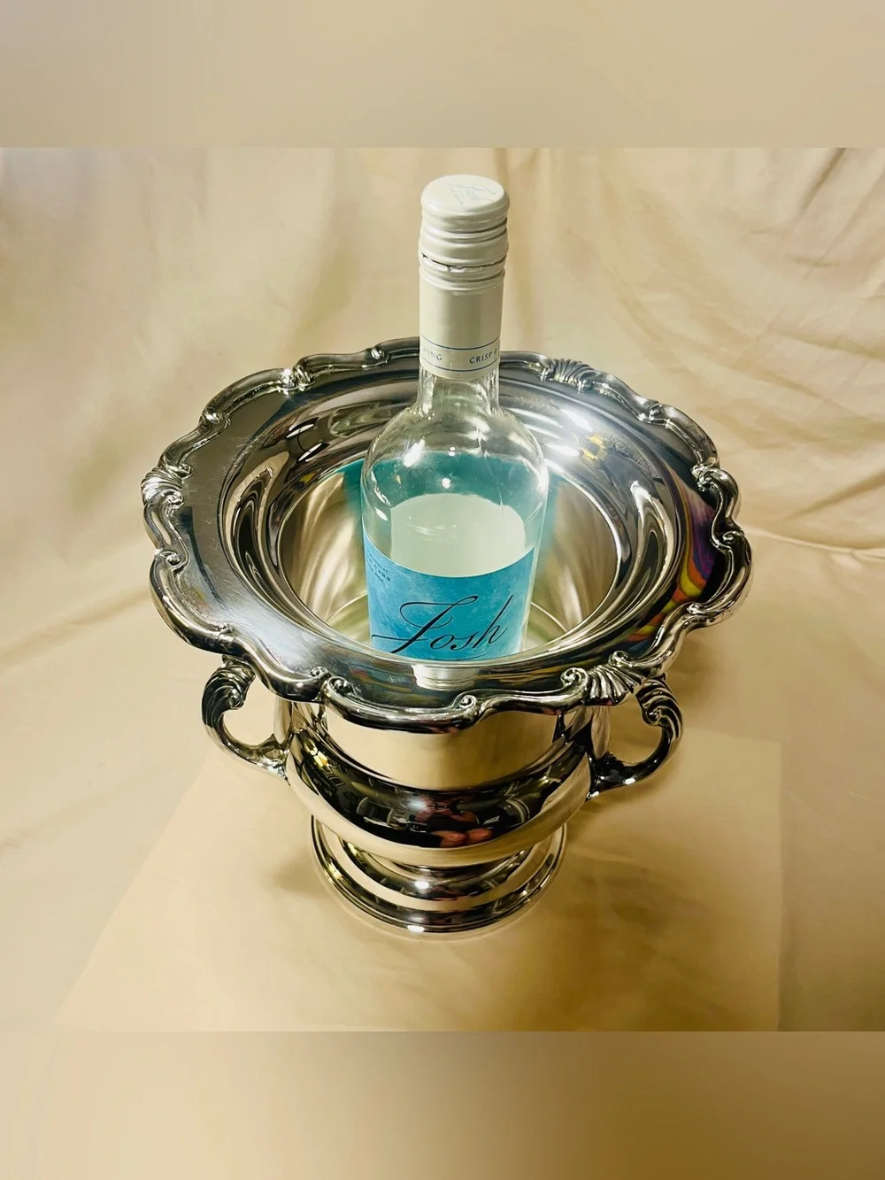 Silver-plate Champagne Chiller Ice Bucket | F.B. Rogers | VTG Georgetown Pattern